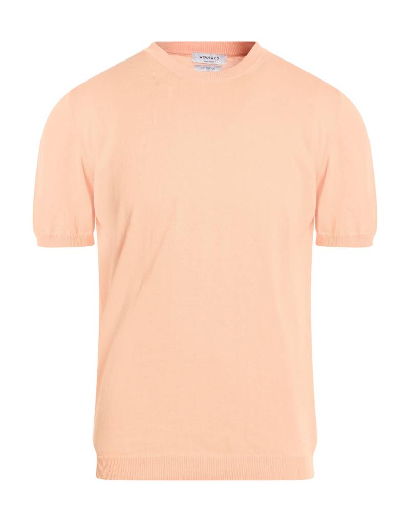 WOOL & CO Pullover Herren Pfirsich von WOOL & CO