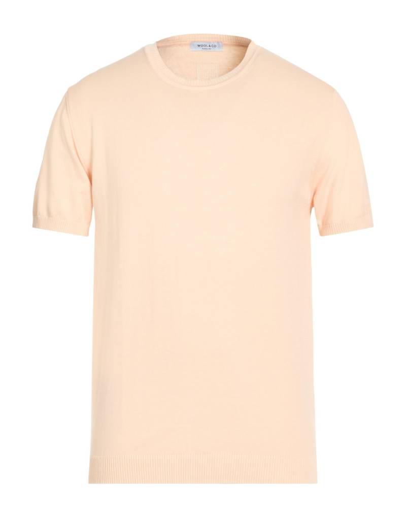 WOOL & CO Pullover Herren Pfirsich von WOOL & CO