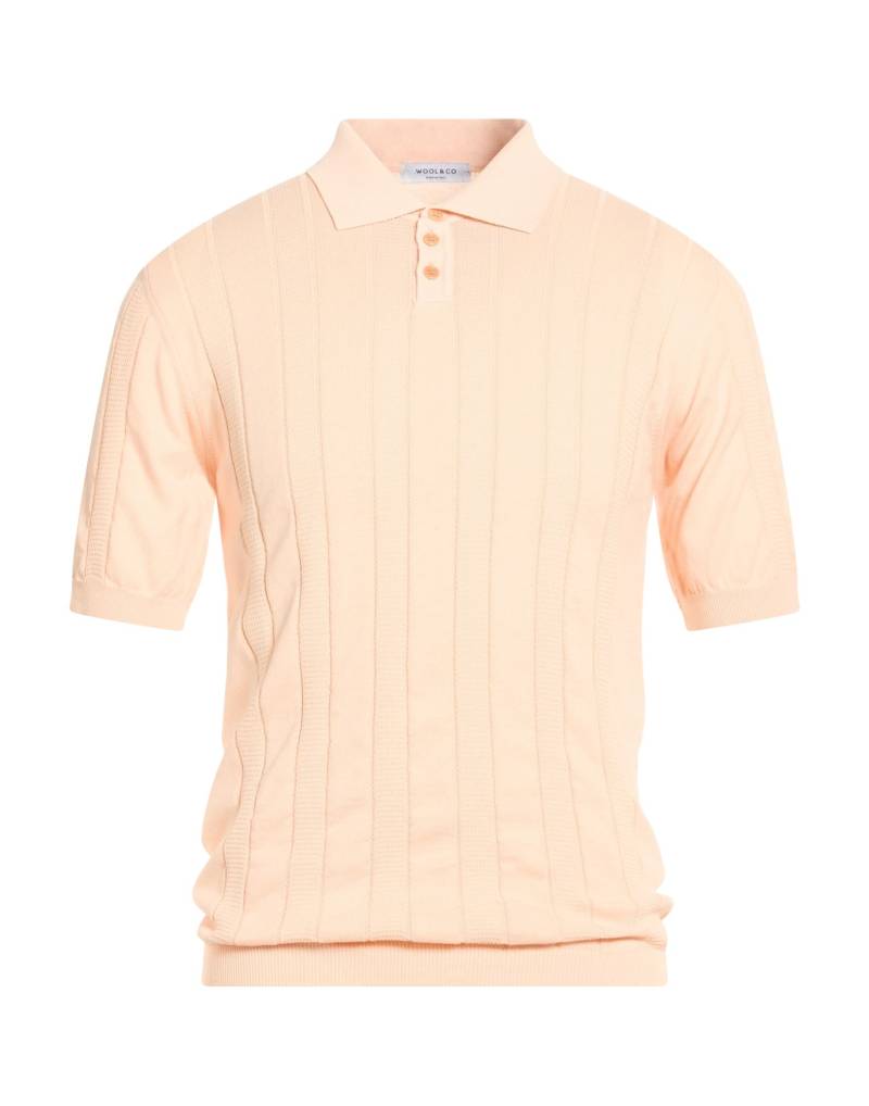 WOOL & CO Pullover Herren Pfirsich von WOOL & CO