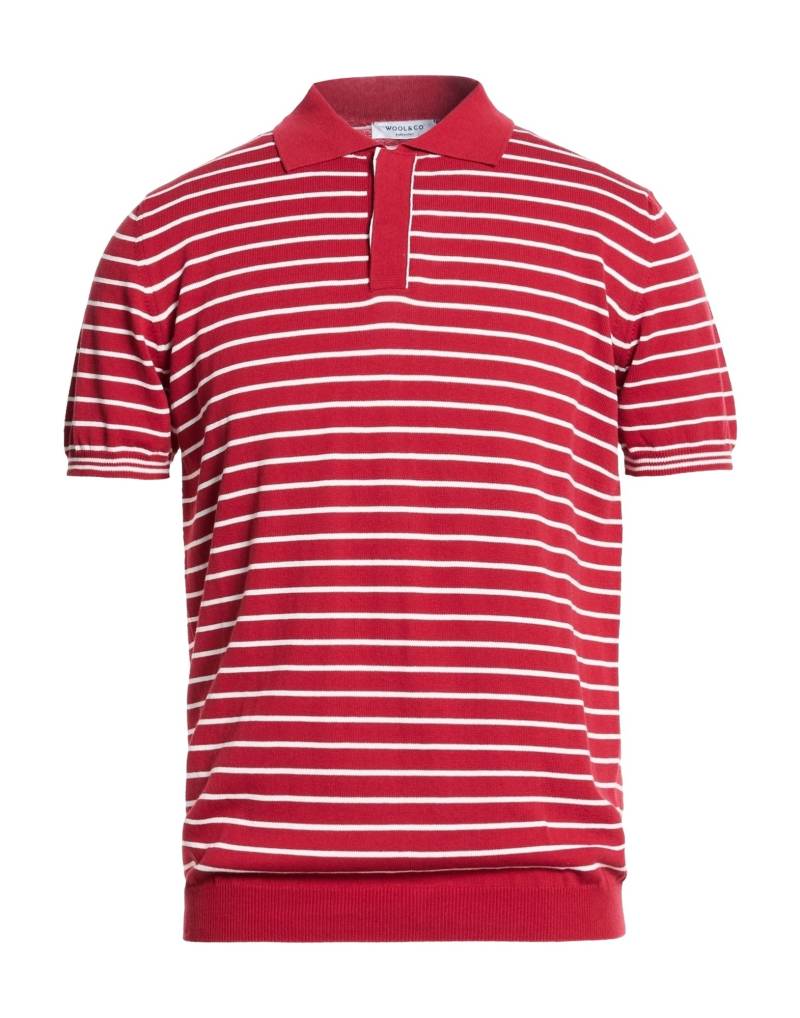 WOOL & CO Pullover Herren Rot von WOOL & CO