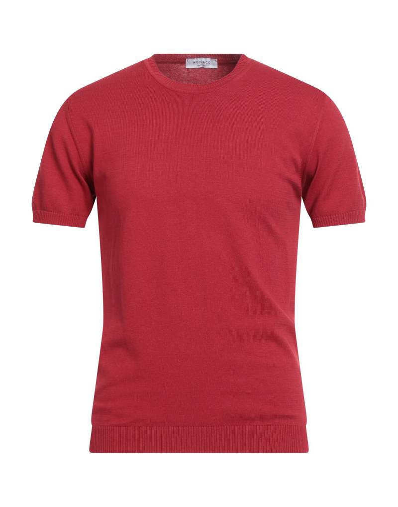 WOOL & CO Pullover Herren Rot von WOOL & CO