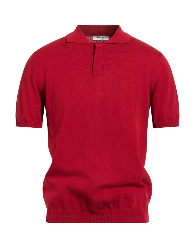 WOOL & CO Pullover Herren Rot von WOOL & CO