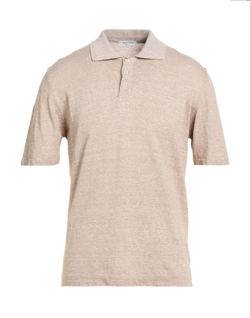 WOOL & CO Pullover Herren Sand von WOOL & CO