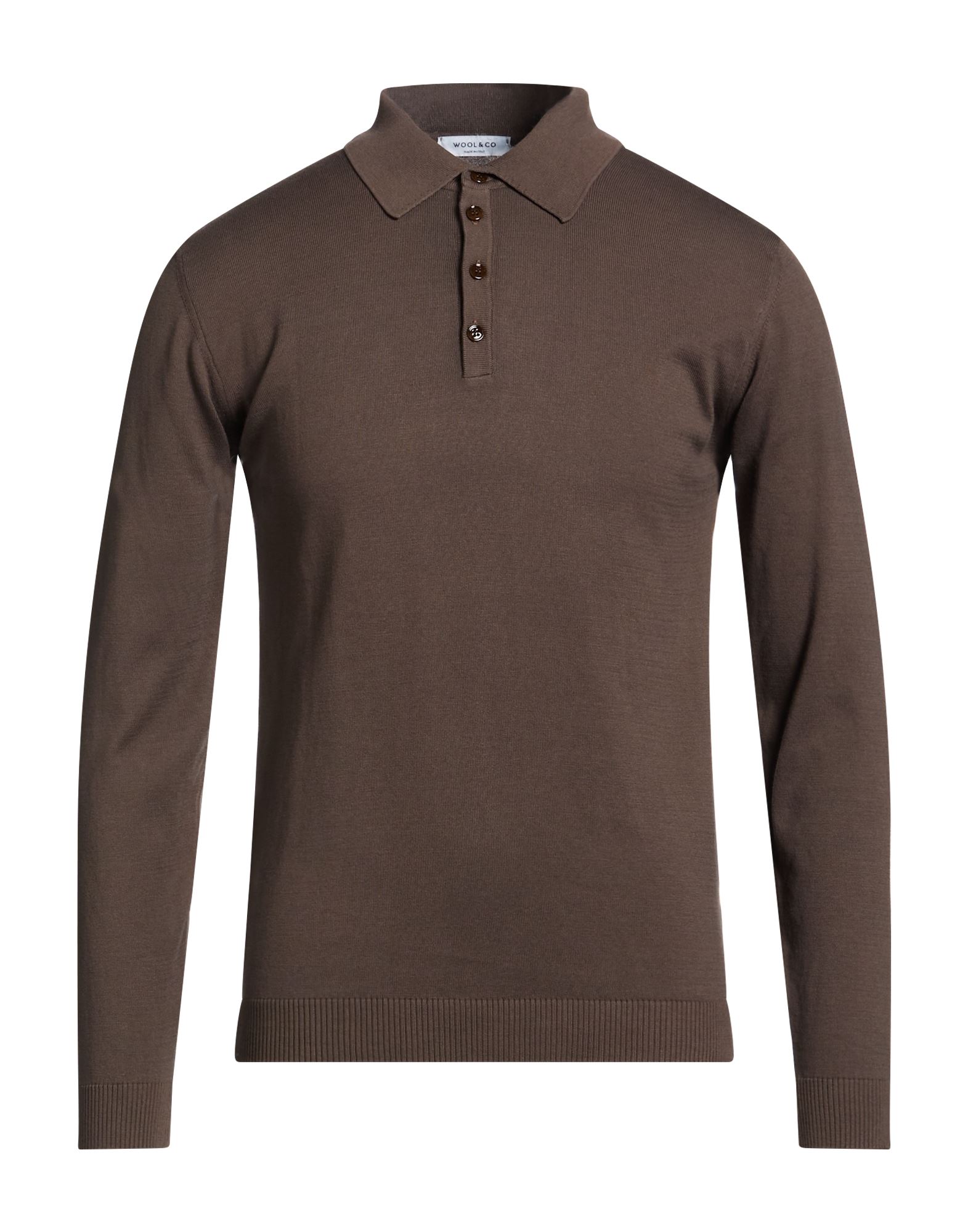 WOOL & CO Pullover Herren Schokobraun von WOOL & CO
