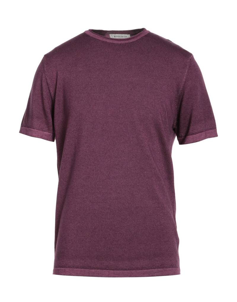 WOOL & CO Pullover Herren Violett von WOOL & CO