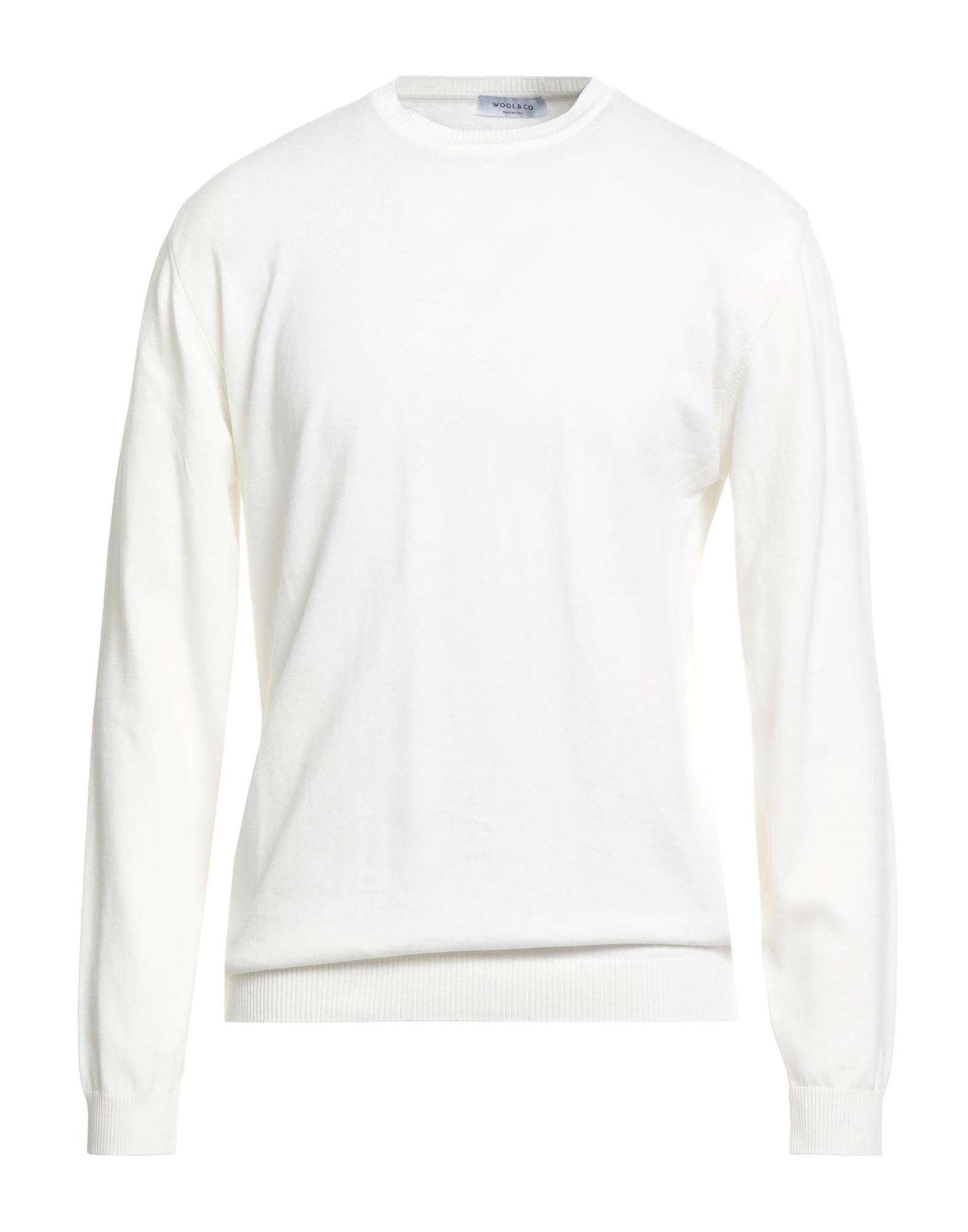 WOOL & CO Pullover Herren Weiß WOOL & CO Pullover Herren Weiß von WOOL & CO