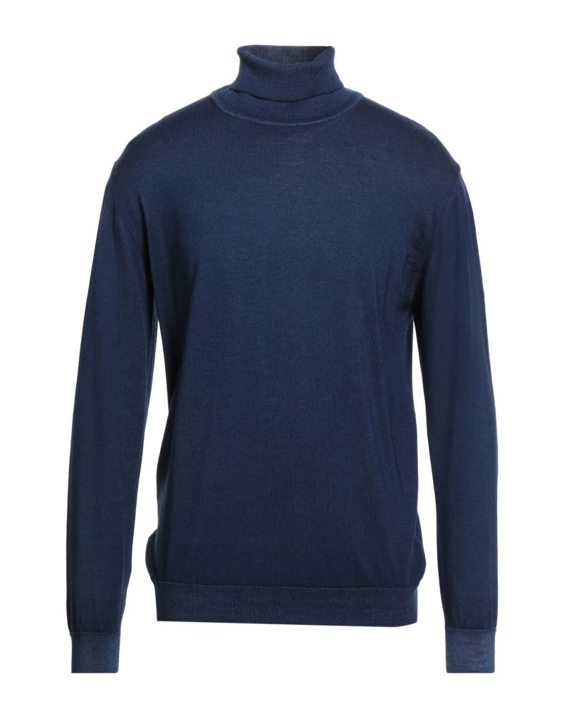 WOOL & CO Rollkragenpullover Herren Blau von WOOL & CO