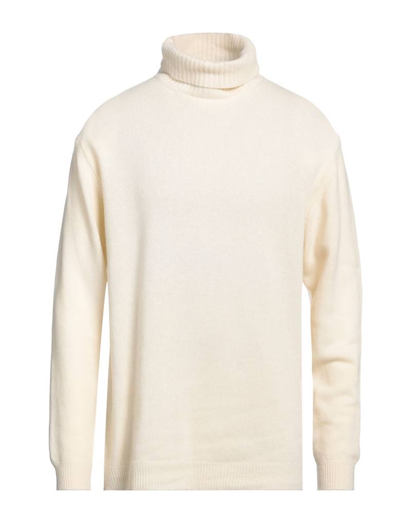 WOOL & CO Rollkragenpullover Herren Cremeweiß von WOOL & CO