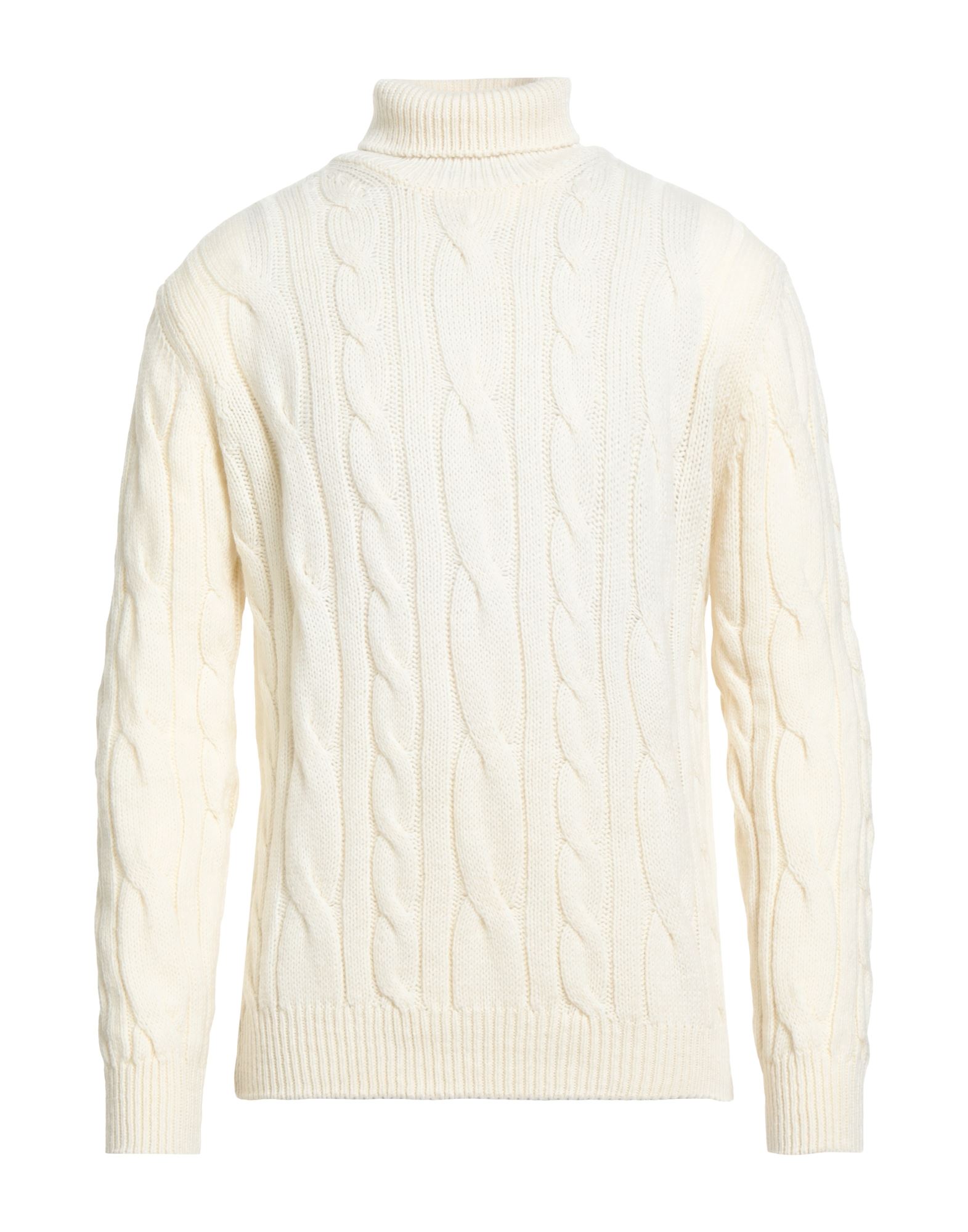 WOOL & CO Rollkragenpullover Herren Elfenbein von WOOL & CO