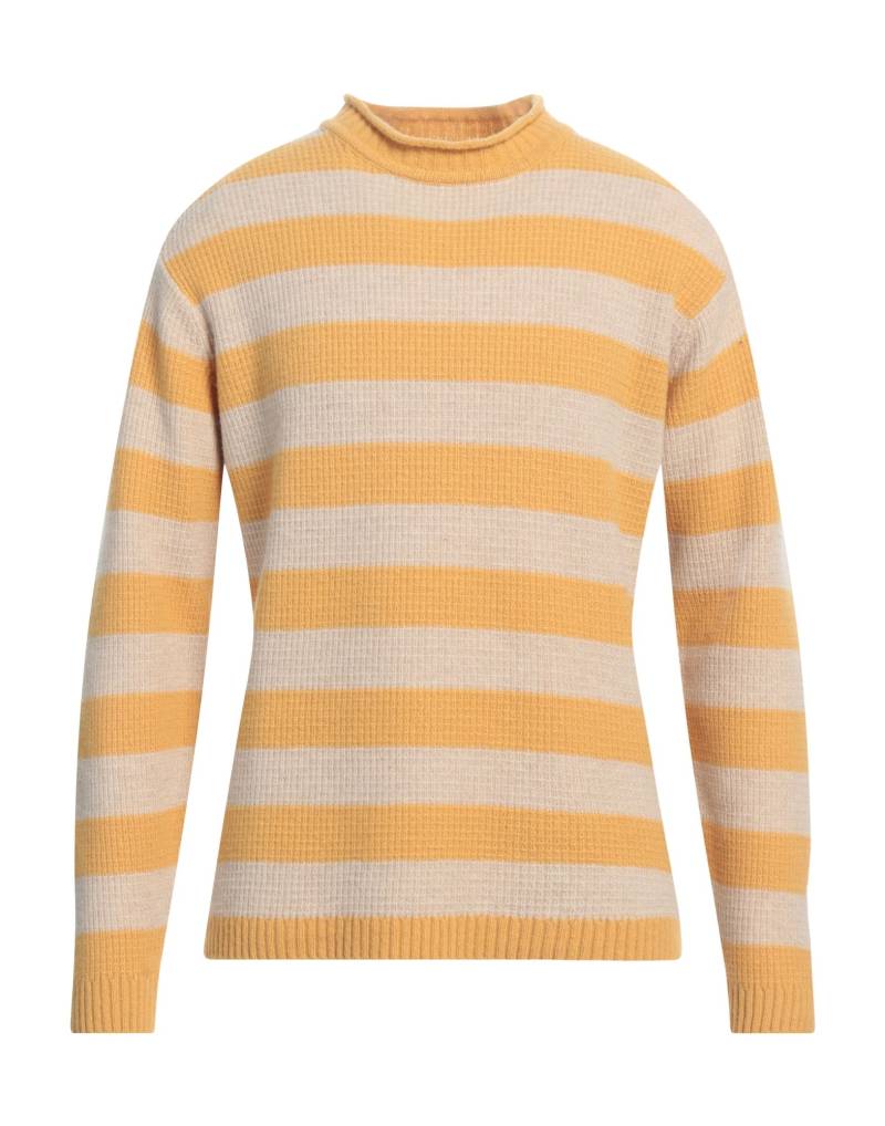 WOOL & CO Rollkragenpullover Herren Gelb von WOOL & CO