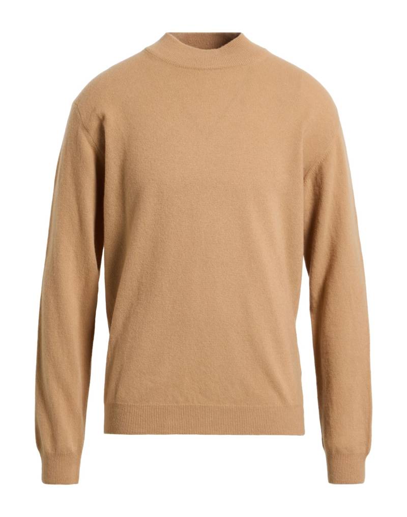 WOOL & CO Rollkragenpullover Herren Kamel von WOOL & CO
