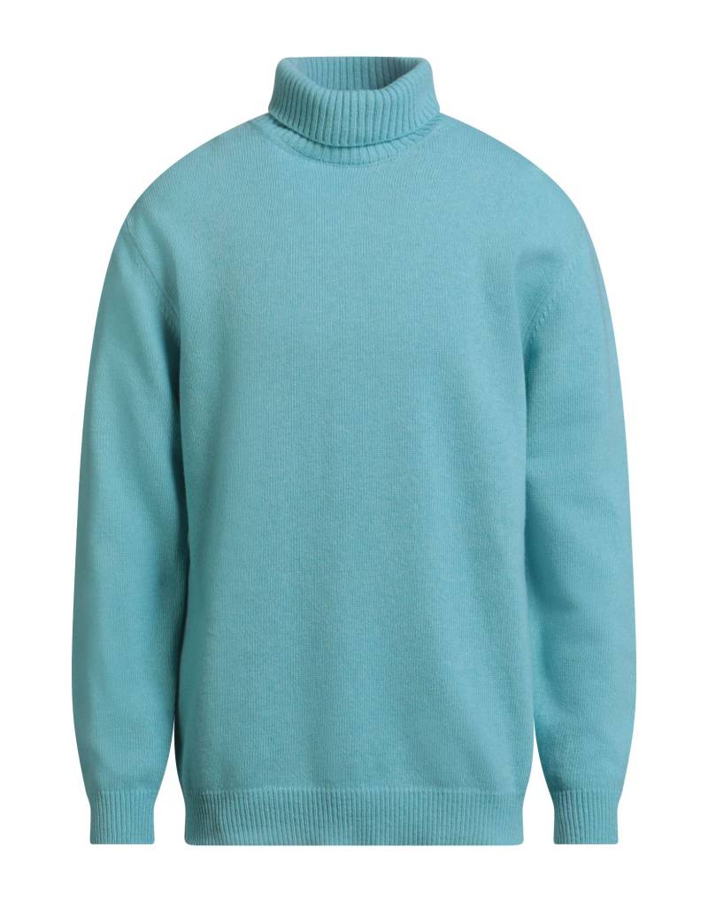WOOL & CO Rollkragenpullover Herren Tūrkis von WOOL & CO