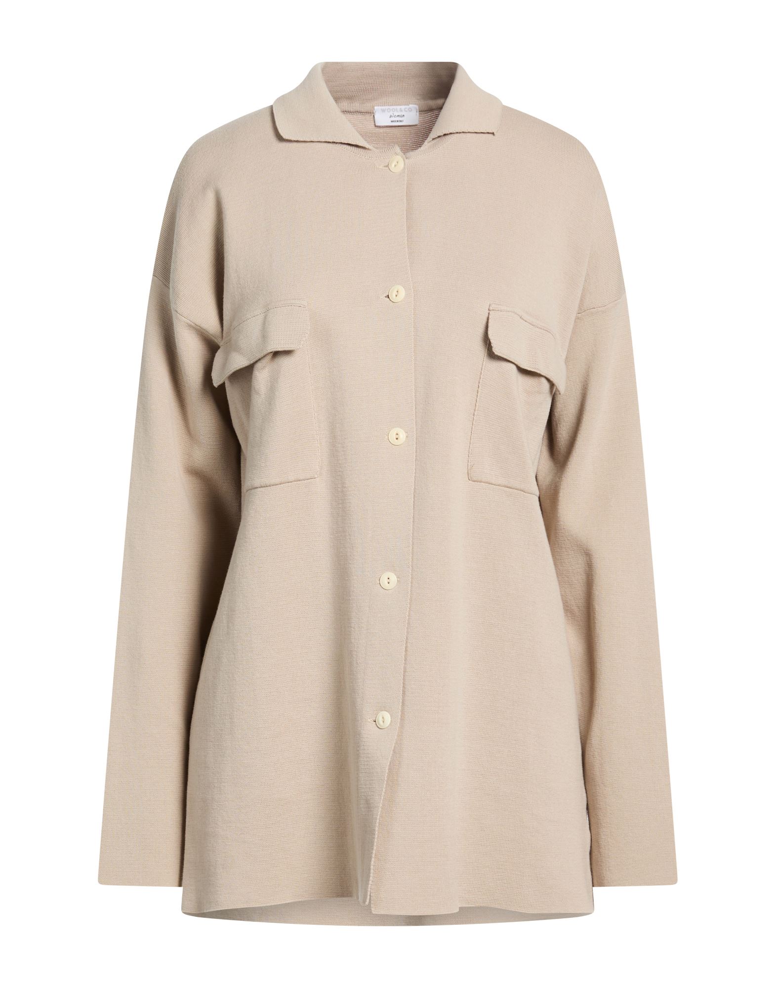WOOL & CO Strickjacke Damen Sand von WOOL & CO