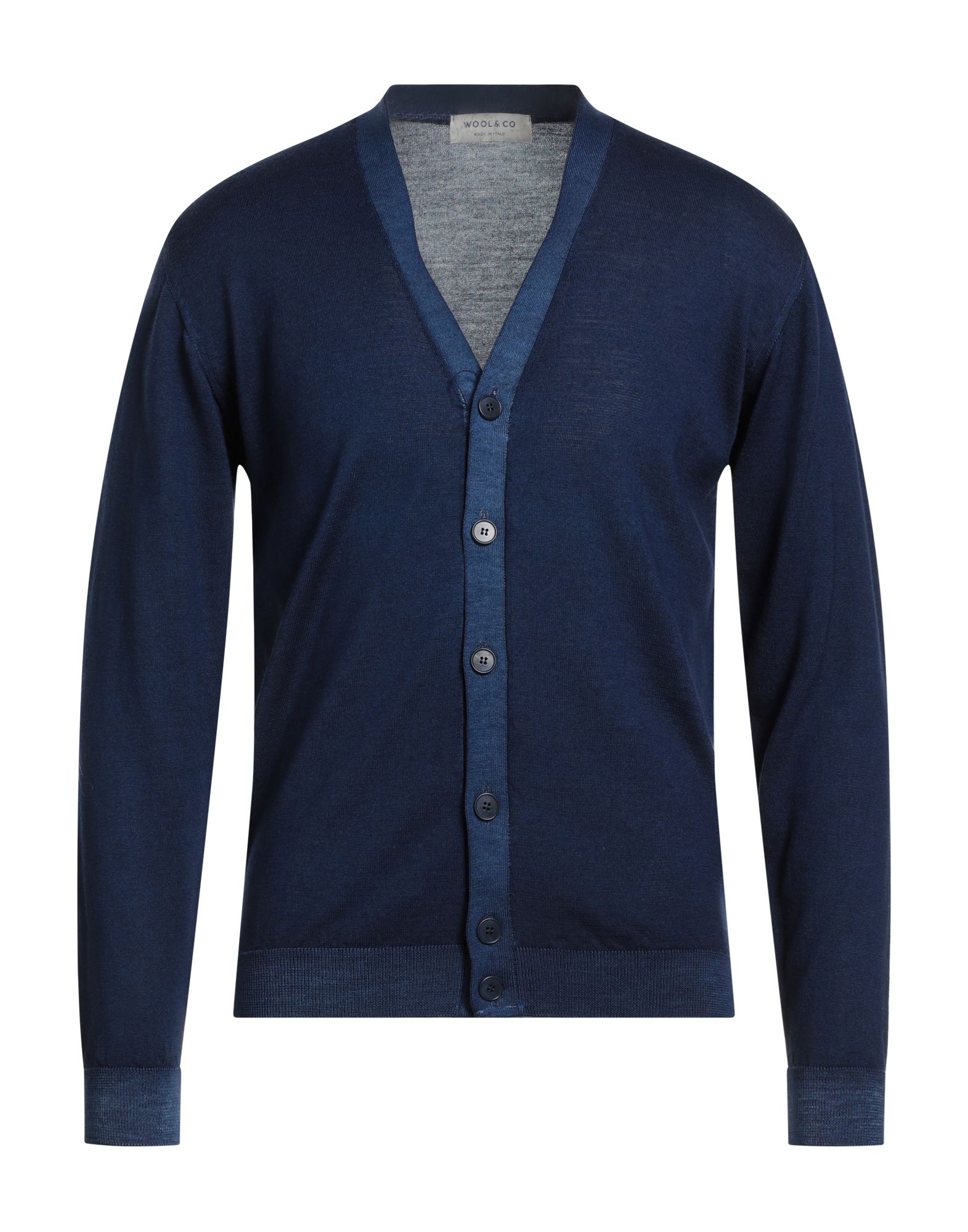 WOOL & CO Strickjacke Herren Blau von WOOL & CO