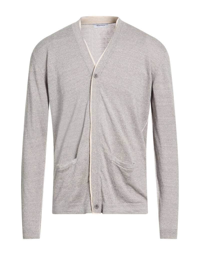 WOOL & CO Strickjacke Herren Grau von WOOL & CO