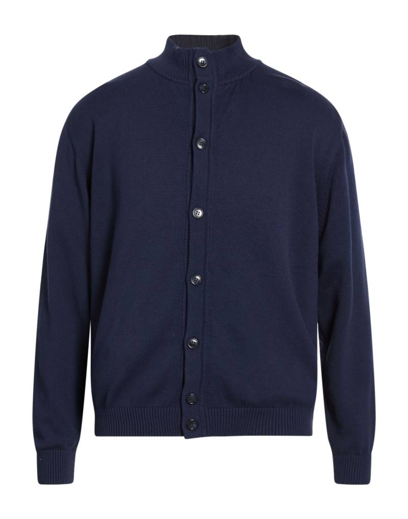 WOOL & CO Strickjacke Herren Marineblau von WOOL & CO