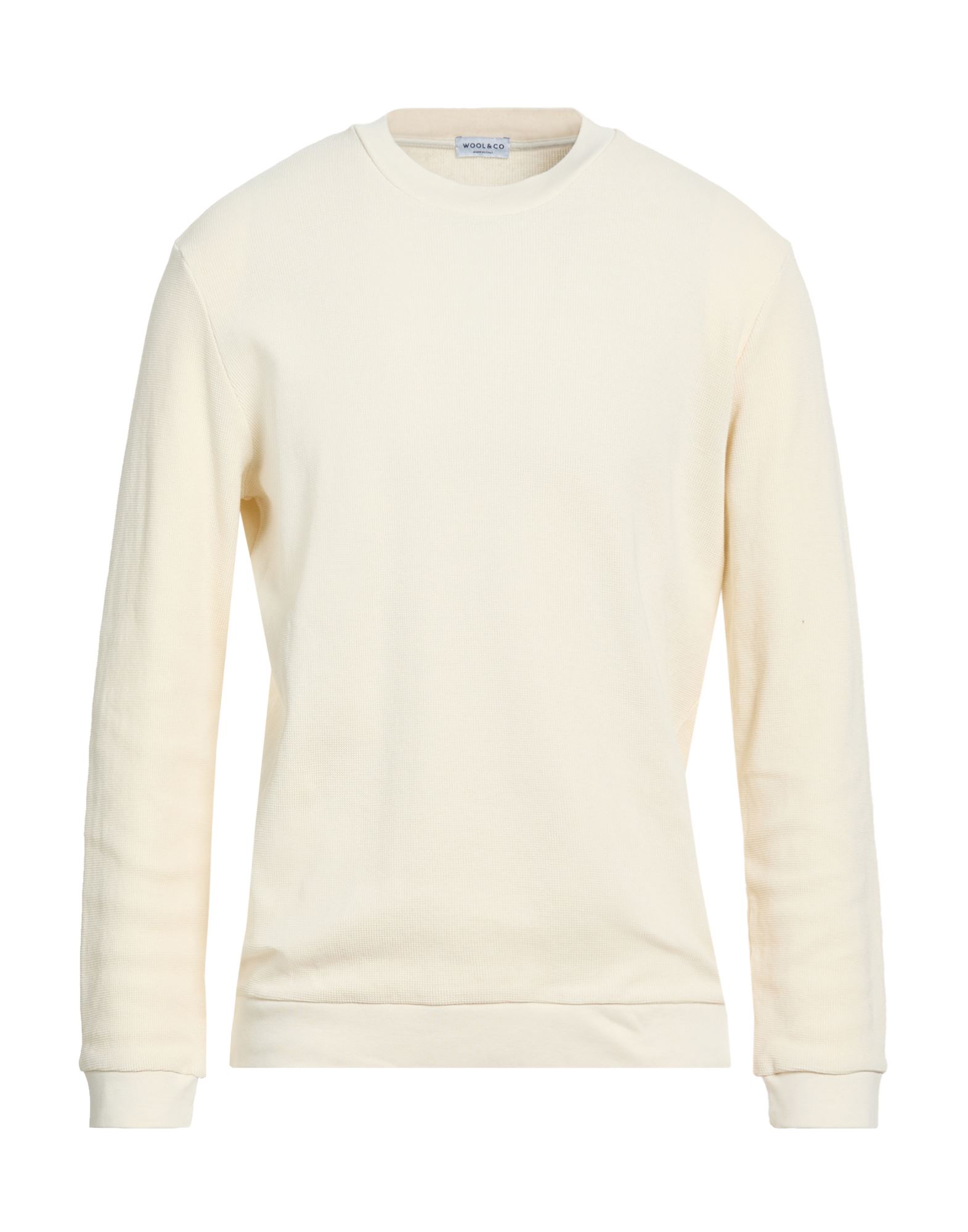 WOOL & CO Sweatshirt Herren Cremeweiß von WOOL & CO