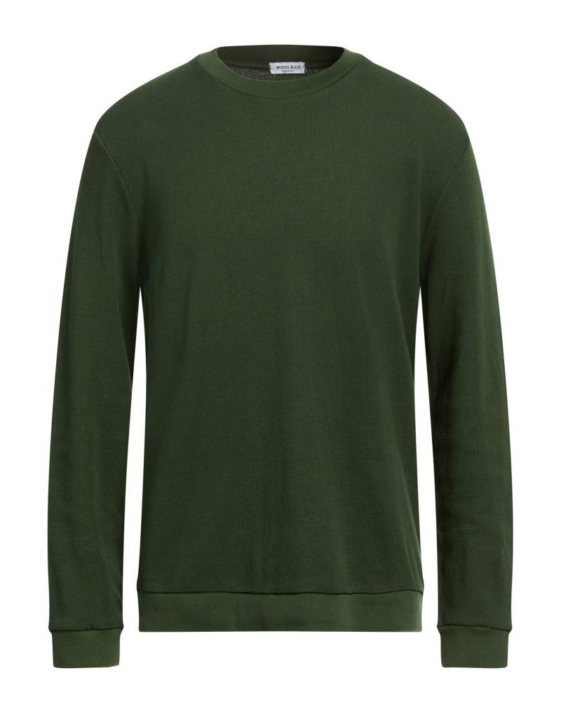 WOOL & CO Sweatshirt Herren Grün von WOOL & CO