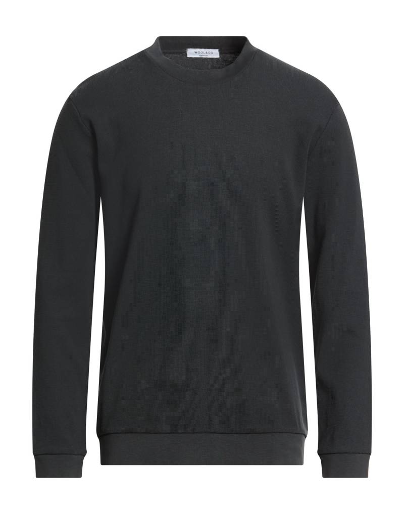 WOOL & CO Sweatshirt Herren Schwarz von WOOL & CO