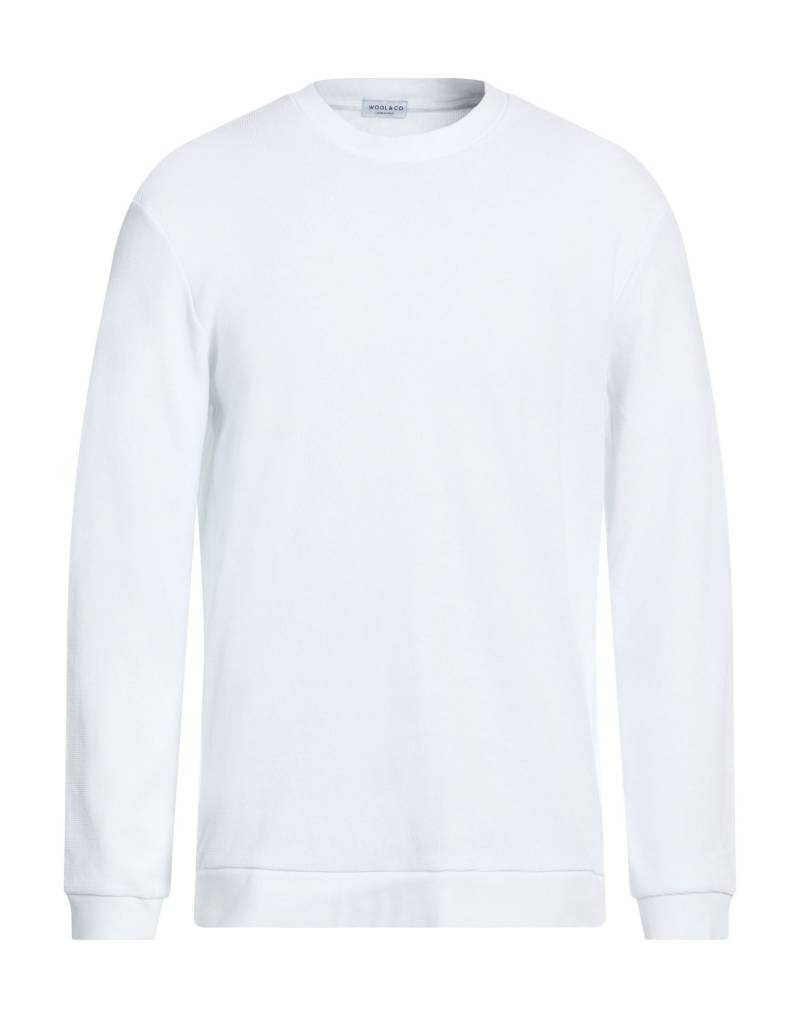 WOOL & CO Sweatshirt Herren Weiß von WOOL & CO