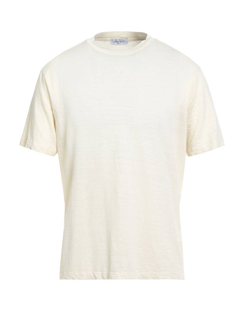 WOOL & CO T-shirts Herren Cremeweiß WOOL & CO T-shirts Herren Cremeweiß von WOOL & CO