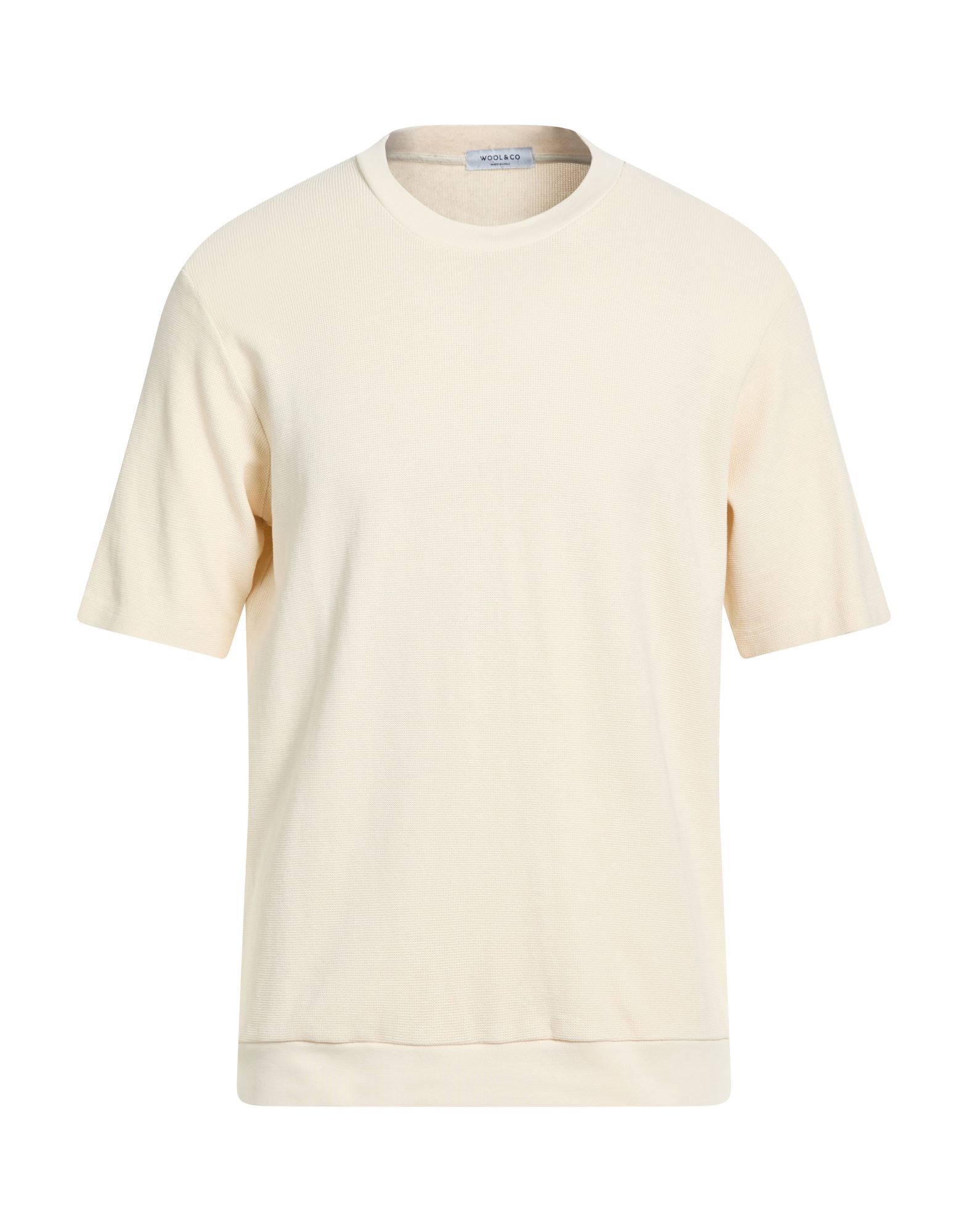WOOL & CO T-shirts Herren Cremeweiß von WOOL & CO