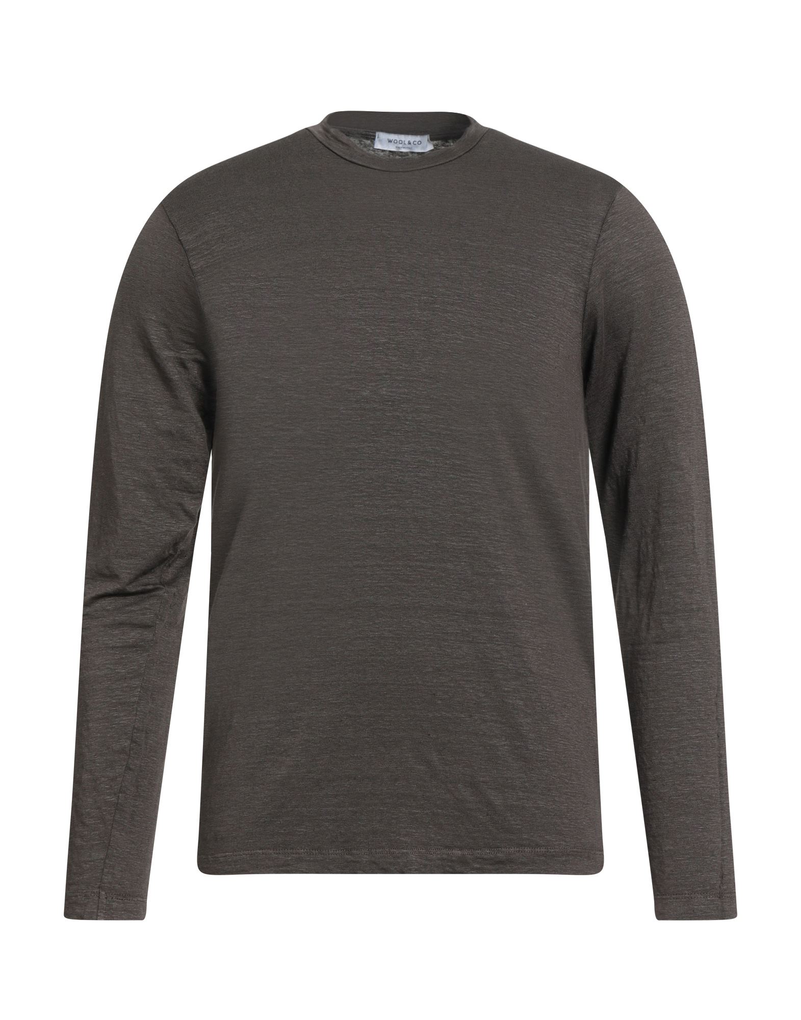 WOOL & CO T-shirts Herren Dunkelbraun von WOOL & CO