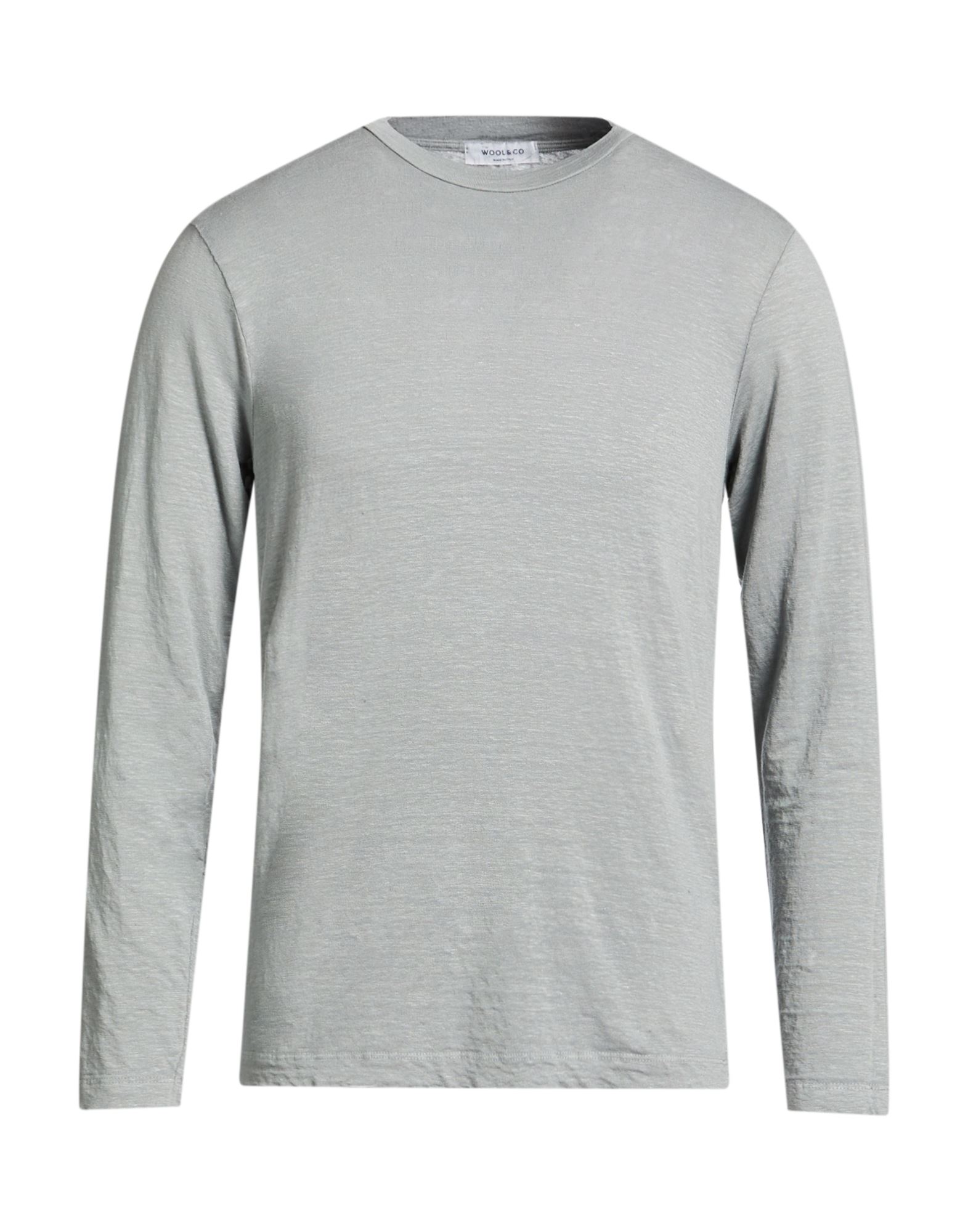WOOL & CO T-shirts Herren Hellgrau von WOOL & CO