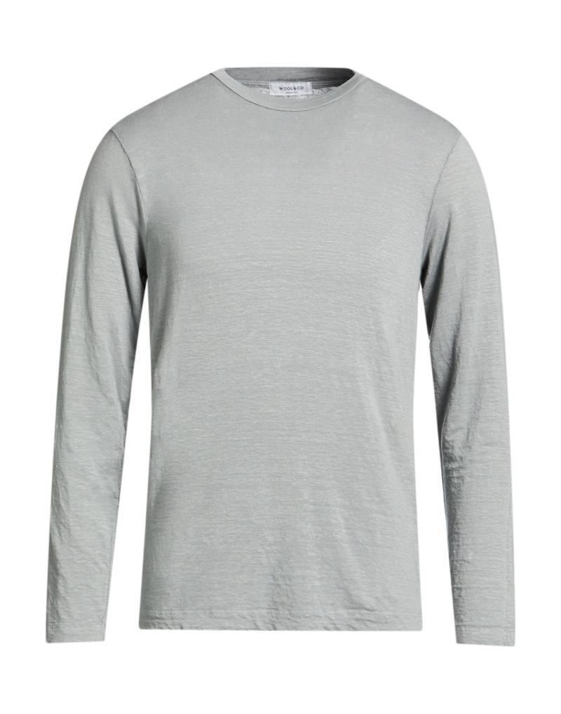 WOOL & CO T-shirts Herren Hellgrau von WOOL & CO