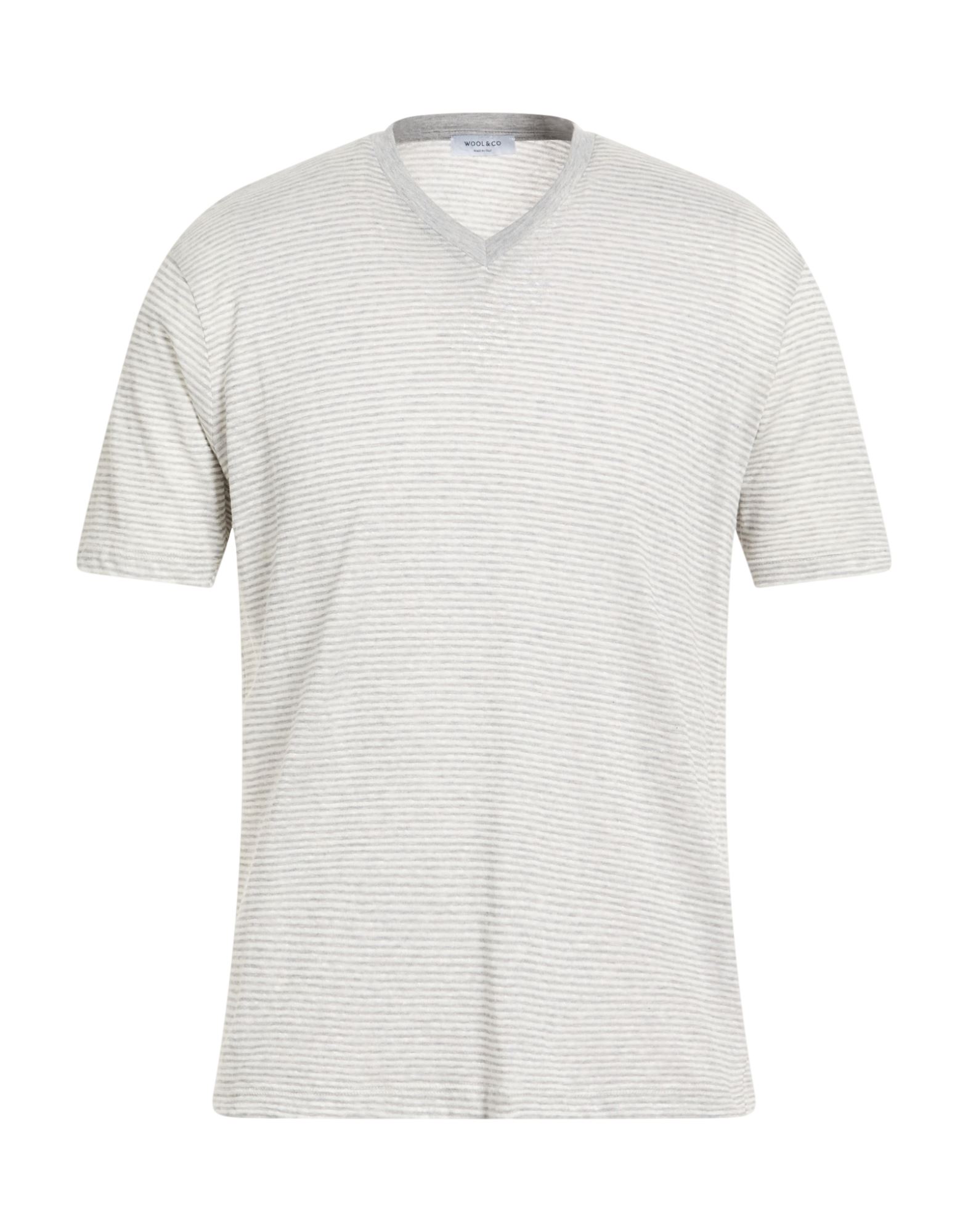 WOOL & CO T-shirts Herren Hellgrau von WOOL & CO