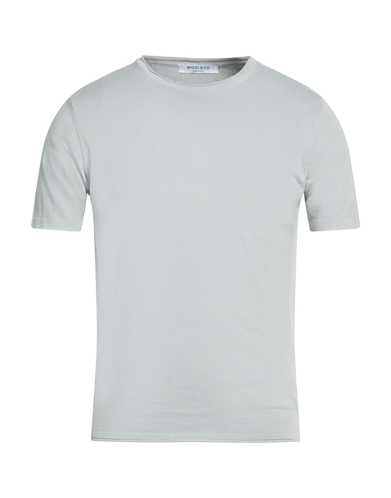 WOOL & CO T-shirts Herren Hellgrau von WOOL & CO