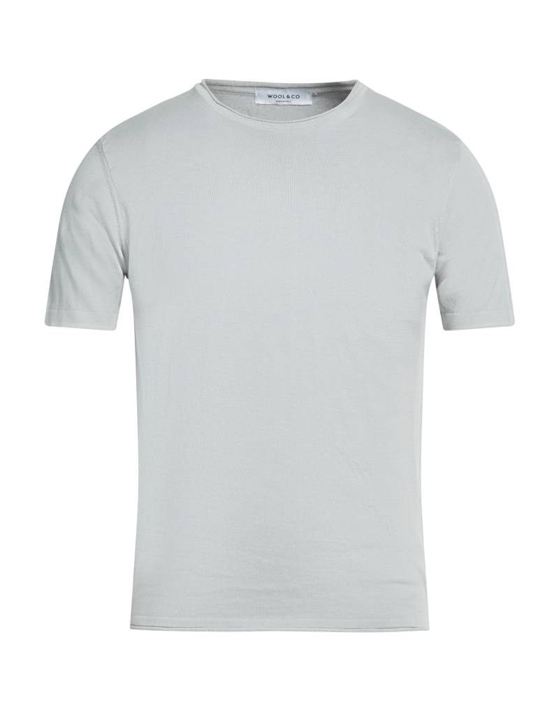 WOOL & CO T-shirts Herren Hellgrau von WOOL & CO