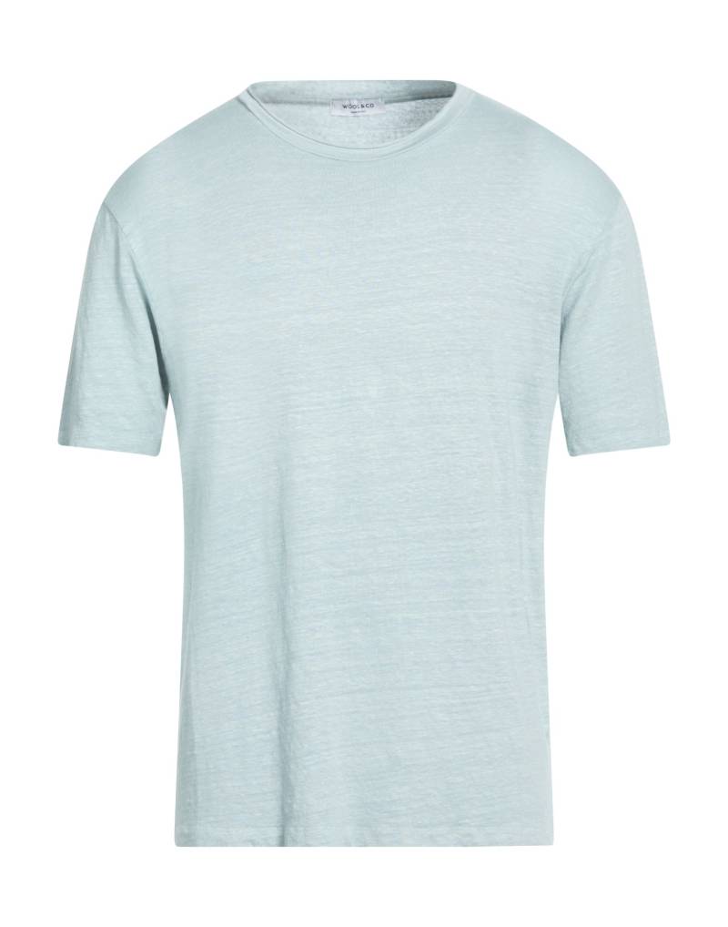 WOOL & CO T-shirts Herren Himmelblau von WOOL & CO