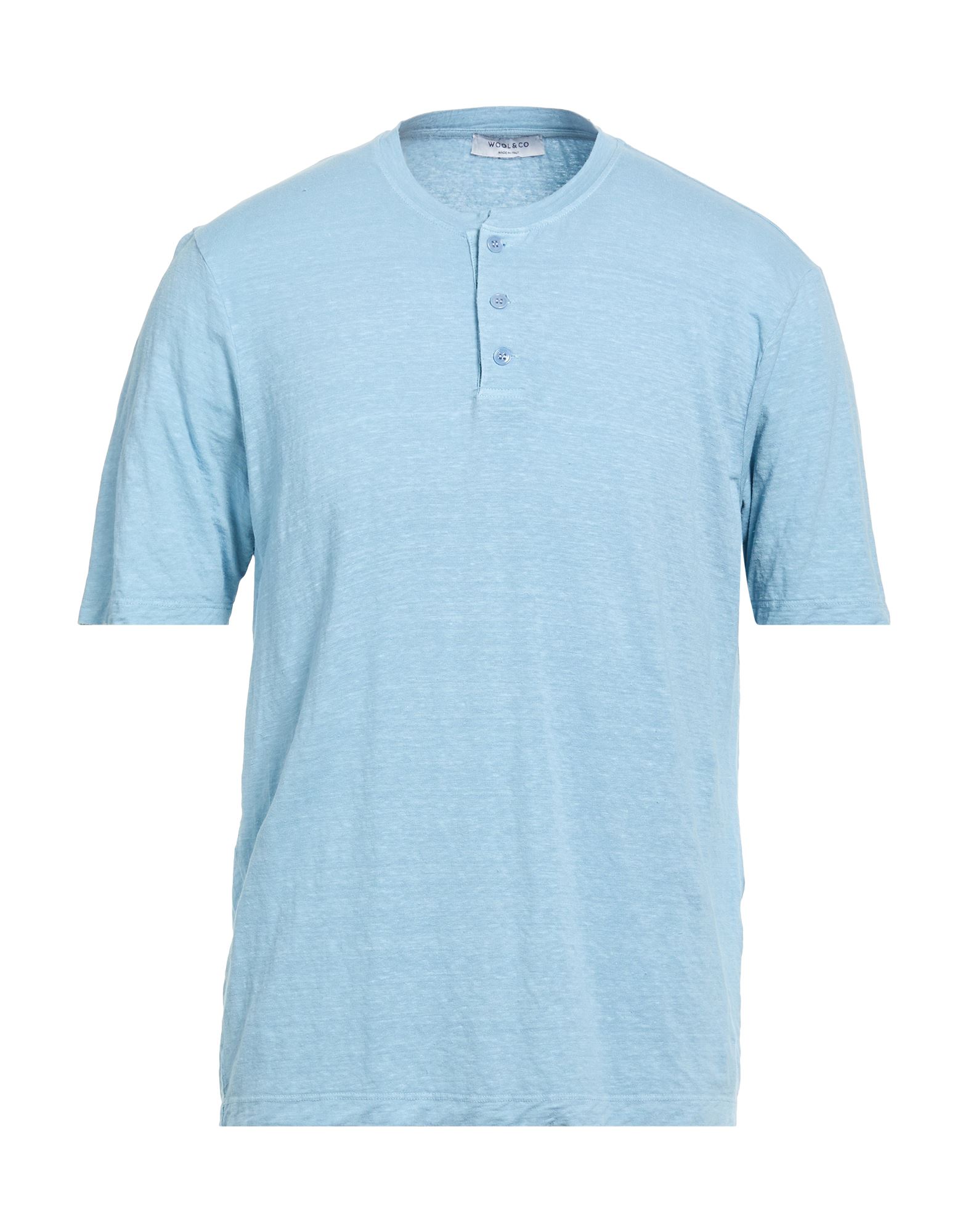WOOL & CO T-shirts Herren Himmelblau von WOOL & CO