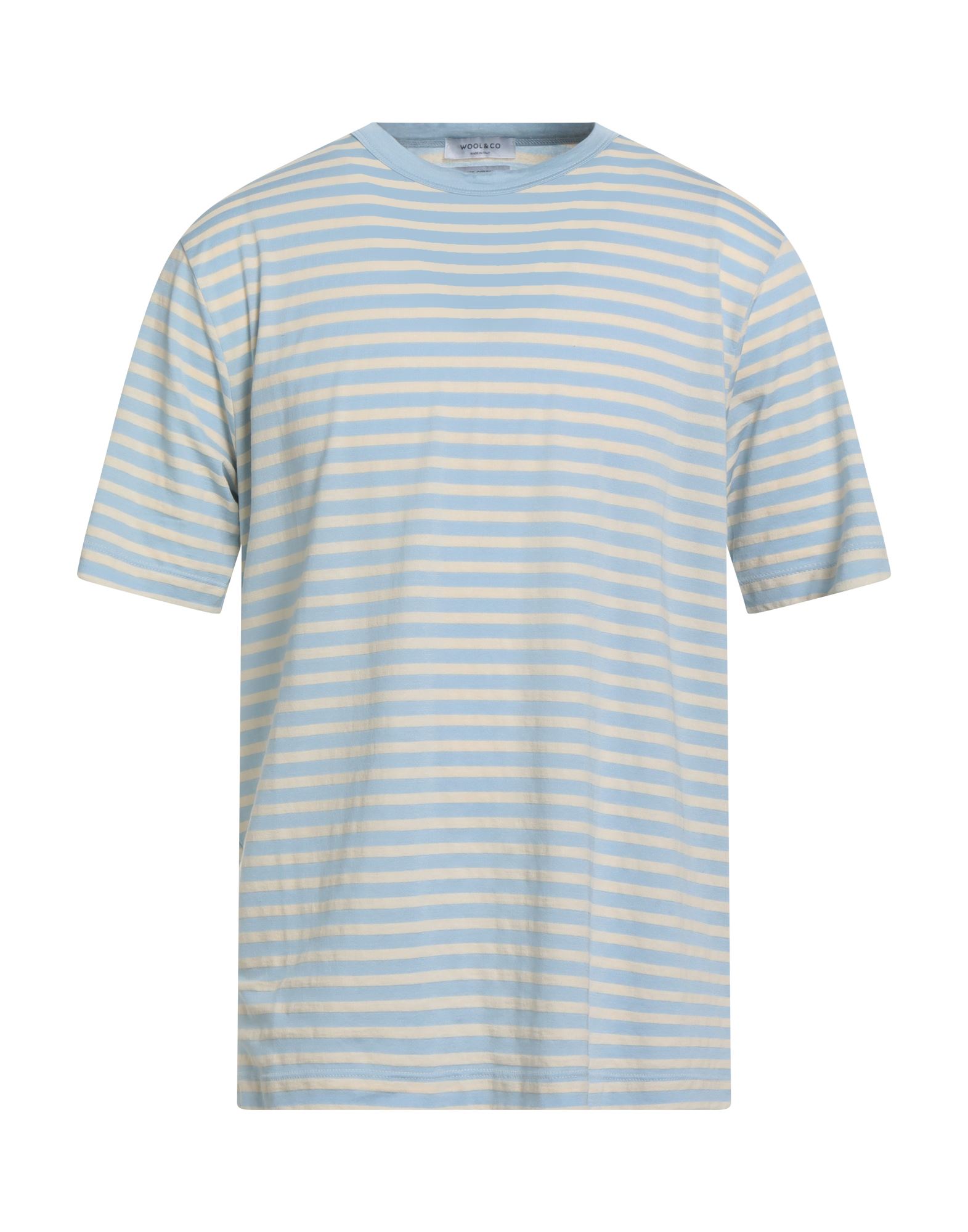 WOOL & CO T-shirts Herren Himmelblau von WOOL & CO