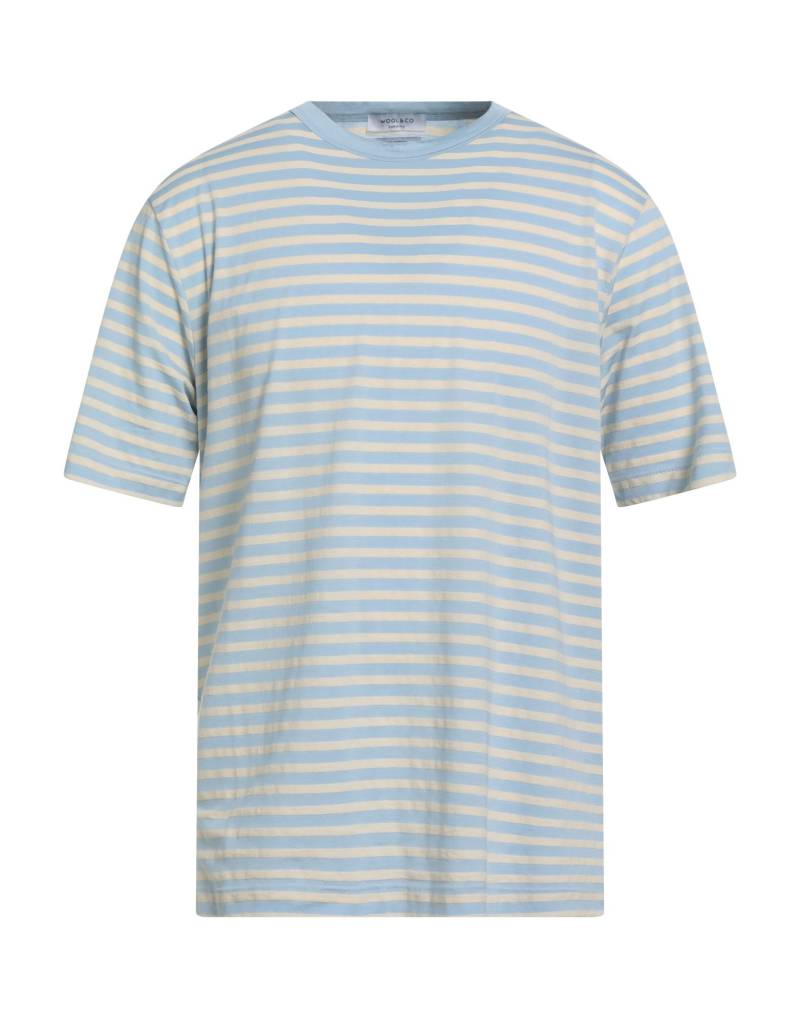 WOOL & CO T-shirts Herren Himmelblau von WOOL & CO