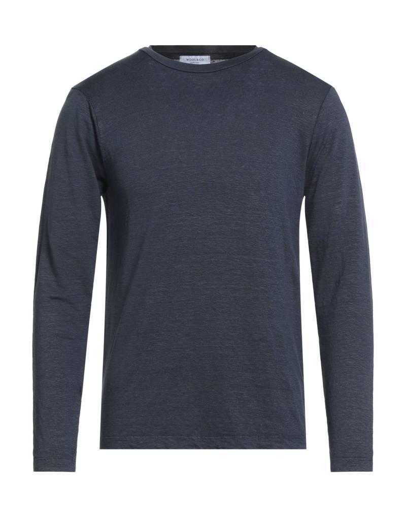 WOOL & CO T-shirts Herren Marineblau WOOL & CO T-shirts Herren Marineblau von WOOL & CO