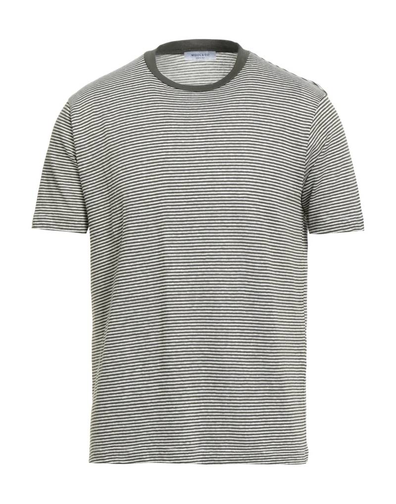 WOOL & CO T-shirts Herren Militärgrün WOOL & CO T-shirts Herren Militärgrün von WOOL & CO