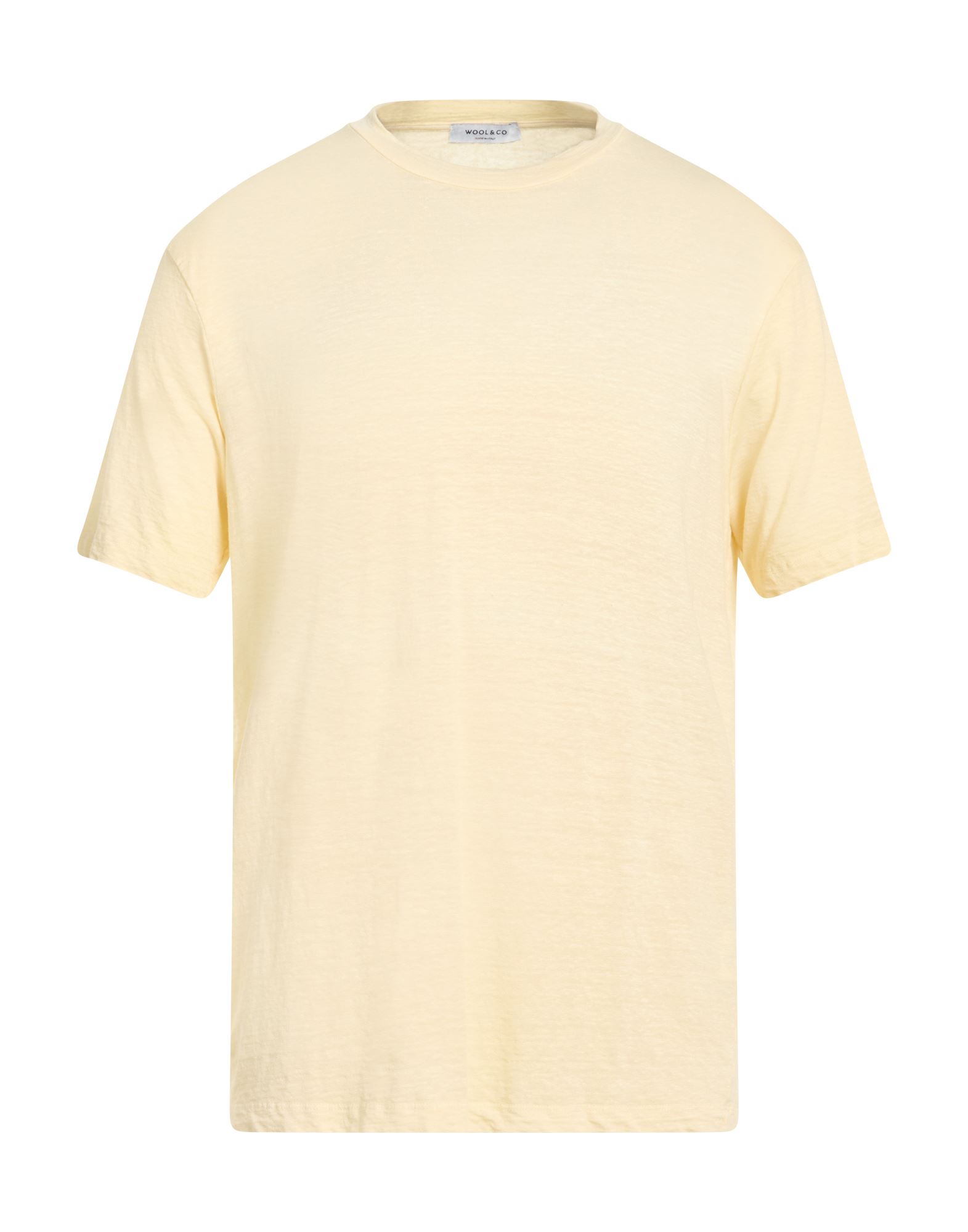 WOOL & CO T-shirts Herren Pastellgelb von WOOL & CO