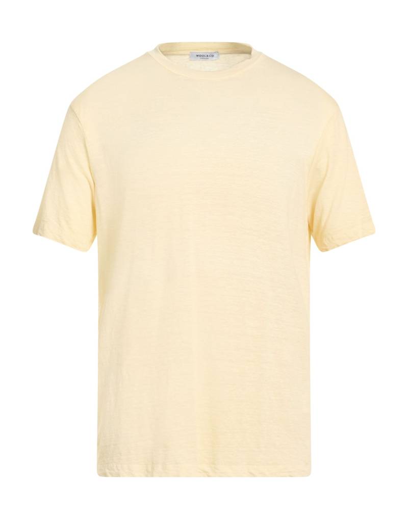 WOOL & CO T-shirts Herren Pastellgelb von WOOL & CO