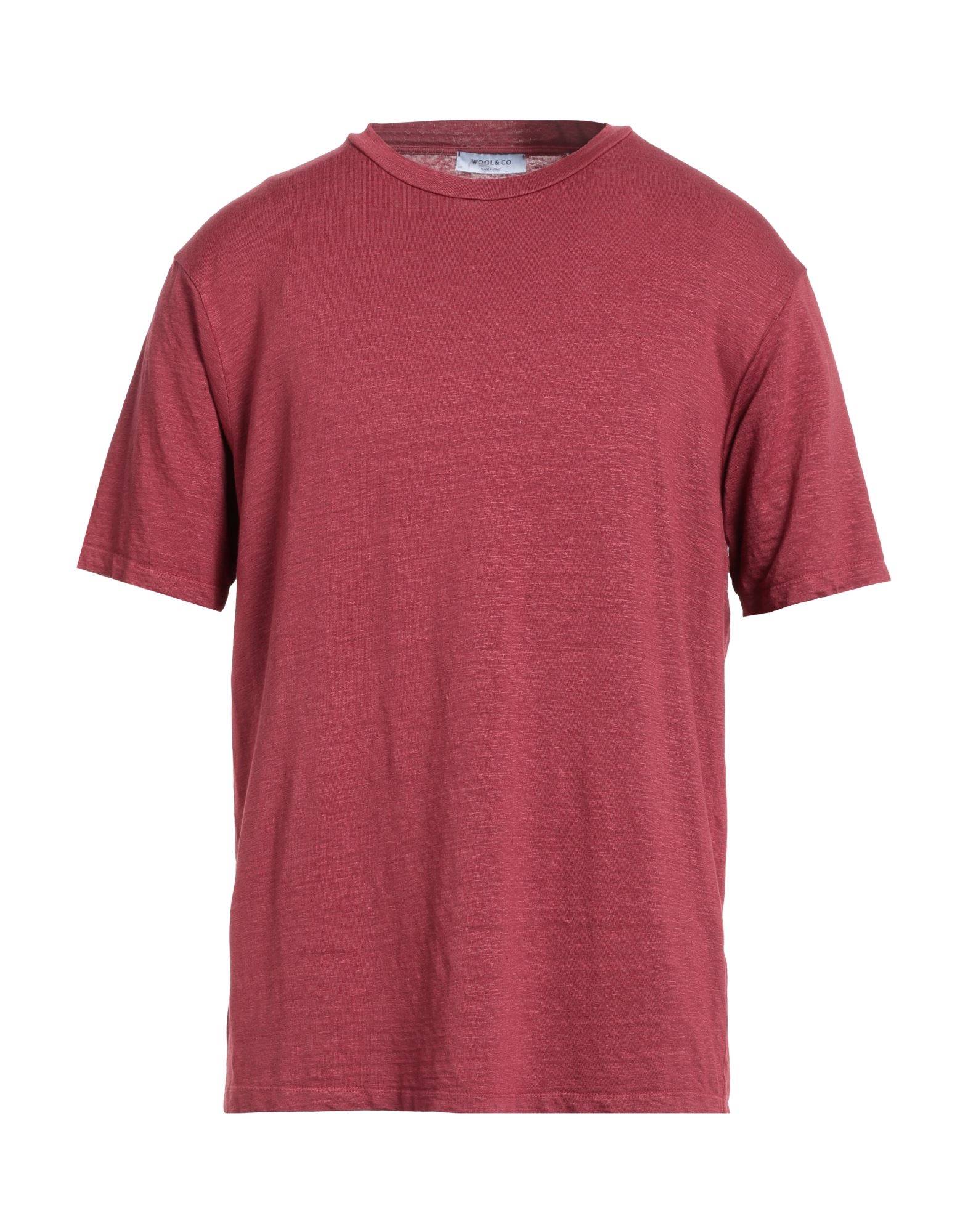 WOOL & CO T-shirts Herren Ziegelrot von WOOL & CO