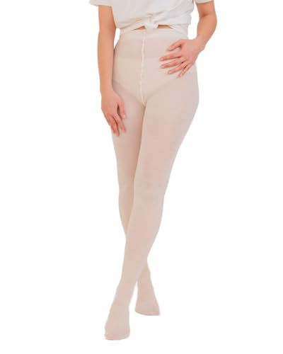 WOOLIFE Damen Merino Strumpfhose Soft Damenwollstrumpfhose 220 Den Natural/S-M / 38-40/158-100 cm von WOOLIFE