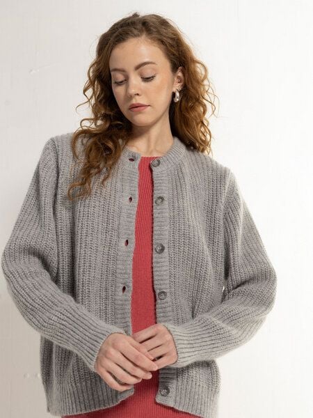 WOOLISH Damen Cardigan - Recycled Wool & Mohair Cardigan von WOOLISH
