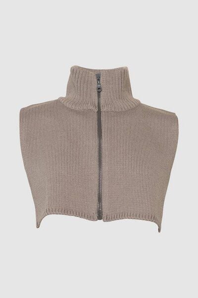 WOOLISH Kragenwärmer mit Reißverschluss aus reiner Wolle von WOOLISH