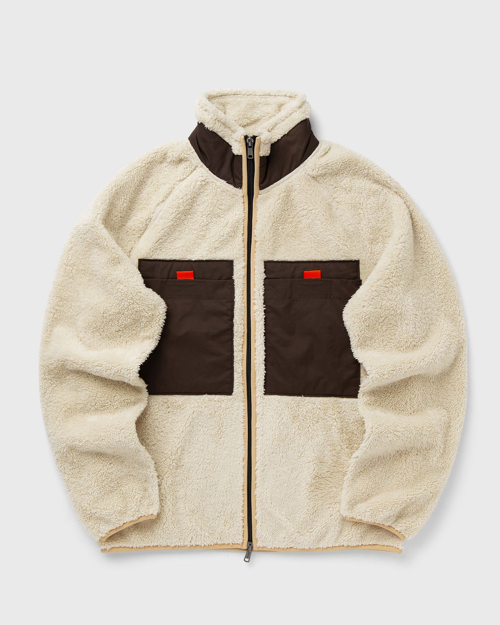 WOOLRICH BLACK LABEL - SHERPA FULL ZIP men Fleece Jackets beige in Größe:XL von WOOLRICH