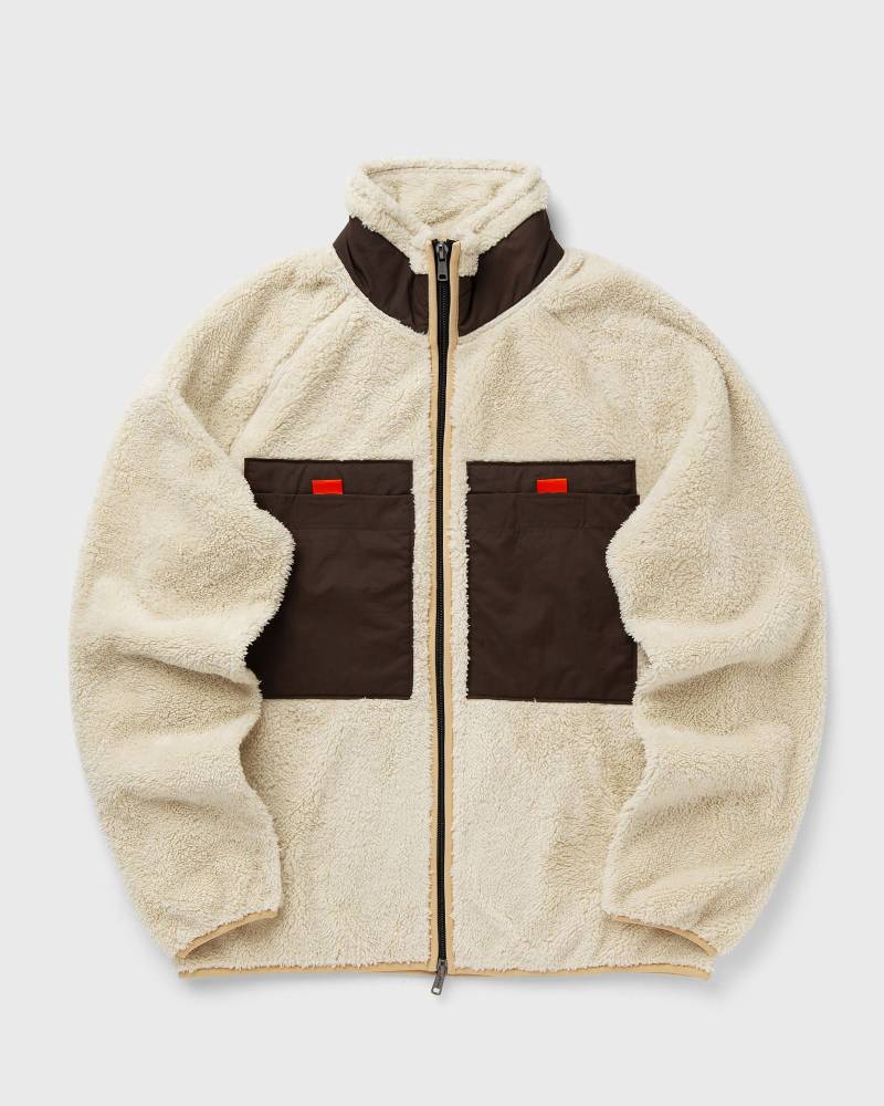 WOOLRICH BLACK LABEL - SHERPA FULL ZIP men Fleece Jackets beige in Größe:XL von WOOLRICH