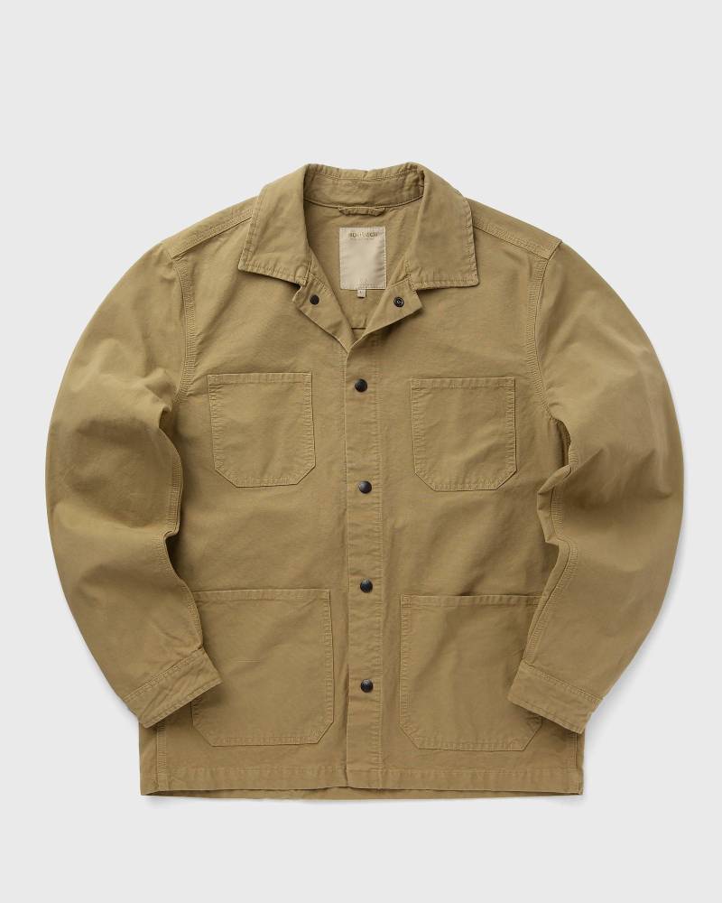 WOOLRICH CANVAS OVERSHIRT GD men Overshirts brown in Größe:L von WOOLRICH