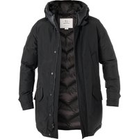 WOOLRICH Herren Daunenparka schwarz Baumwolle unifarben von WOOLRICH