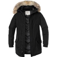 WOOLRICH Herren Daunenparka schwarz Baumwolle unifarben von WOOLRICH