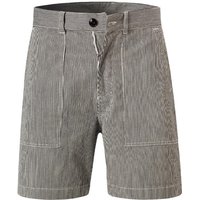 WOOLRICH Herren Shorts schwarz Baumwolle gestreift von WOOLRICH